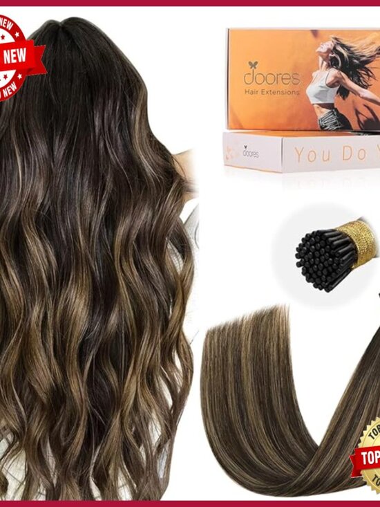 20 Inch I Tip Hair Extensions 50g Silky Straight Remy Human Hair